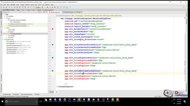 Android Studio Tutorial - Wave Loading View смотреть онлайн