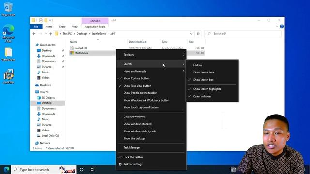 Menghilangkan Start Button dari Taskbar - APAKAH MUSTAHIL?!?! смотреть онлайн