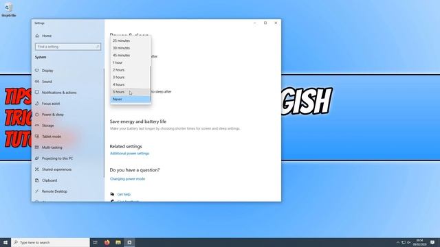 How To Change When Your Windows 10 PC Goes Into Sleep Mode Tutorial | Customise Time Before Sleep смотреть онлайн