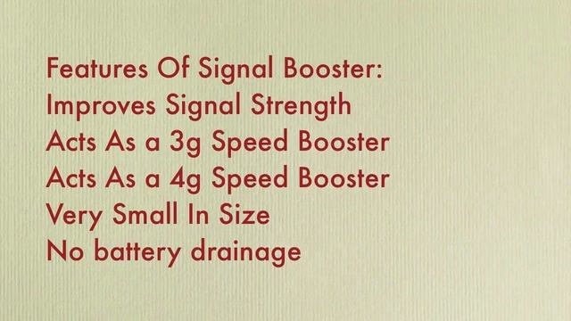 Signal Booster For Android смотреть онлайн