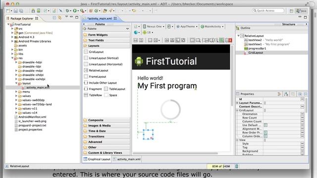 Fall 13 Android Application Development - Lecture 2 смотреть онлайн