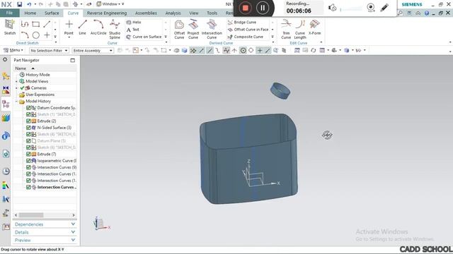 NX CAD Plastic bottle design with Surafce #Model #4 #Bottle #Surfacing смотреть онлайн