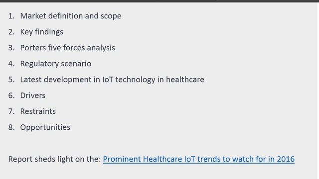 IoT healthcare Market - The Industry Set to Grow Positively смотреть онлайн
