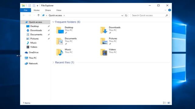 How To Change File Explorer's Default Quick Access View In Windows 10 смотреть онлайн