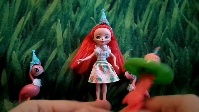 Обзор на куколку Энчантималс*Фанси Фламинго и её зверюшек Фламинго-Enchantimals*Fanci Flamingo смотреть онлайн