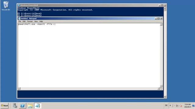 How to start a powershell script from batch file смотреть онлайн