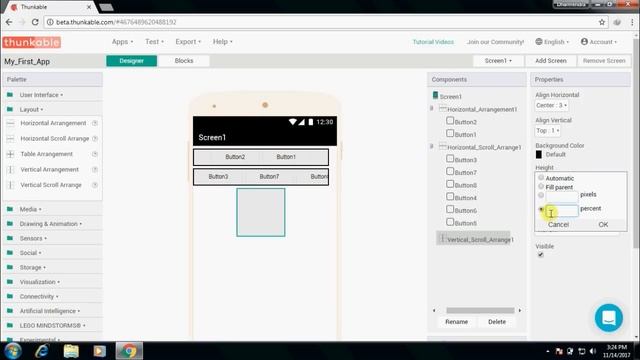 Working With Layout Arrangements ! Android app Development Tutorial using Thunkable смотреть онлайн