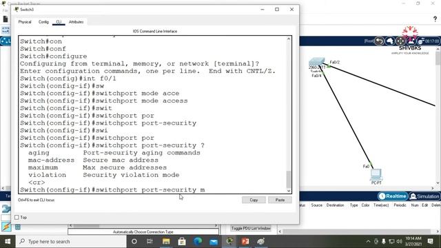 How to Configure Port Security on a Cisco Switch in Hindi смотреть онлайн