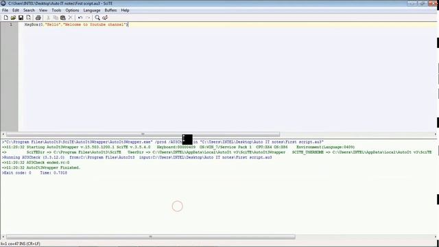 Autoit Tutorials Part 4 Scintilla Editor смотреть онлайн