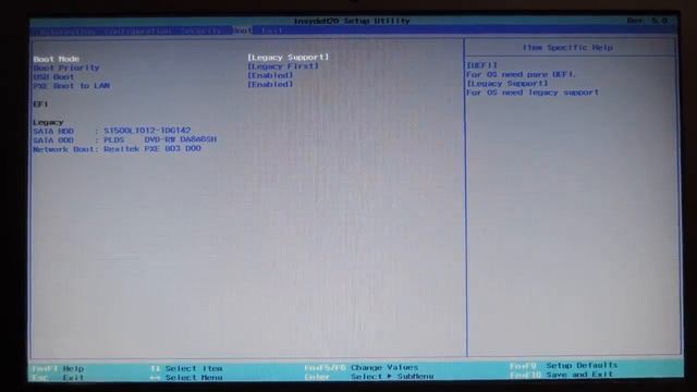 Disable UEFI on the Lenovo ideapad 100 15IBY смотреть онлайн