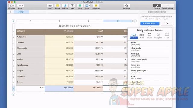Trabalhando com Fórmulas e Regras no Numbers do Mac смотреть онлайн