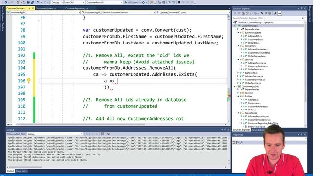 Building a REST API in NET Core | S3P84 | Update1 | Remove ids that should not be in DB after Req смотреть онлайн