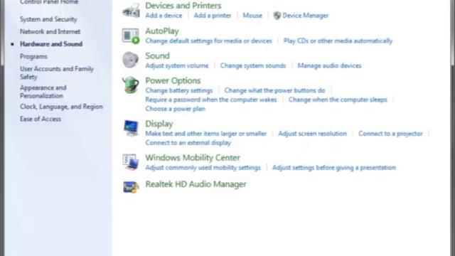 Control Panel - Hardware and Sound - Windows Mobility Center смотреть онлайн
