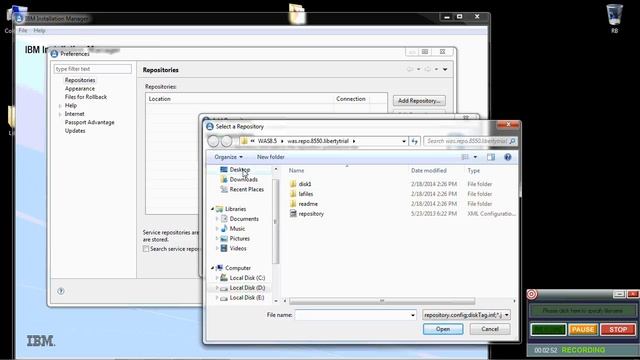 Installing WebSphere Application Server Liberty profile V 8.5.5 on windows (WebSphere Jungle) смотреть онлайн