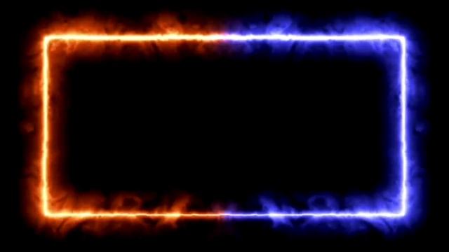 Burning Light Rectangle Frame | Glowing Border | LOOP VIDEO | Black Screen | Template смотреть онлайн