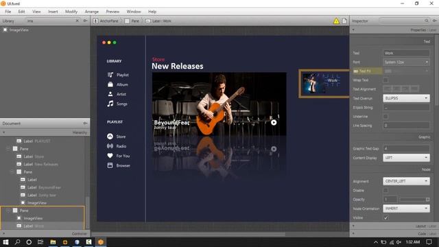 MAC MUSIC PLAYER UI IN JAVAFX смотреть онлайн