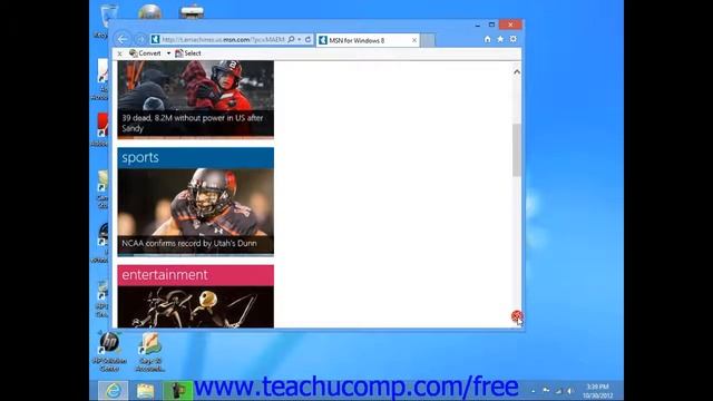Windows 8 Tutorial Scrolling a Window Microsoft Training Lesson 1.12 смотреть онлайн