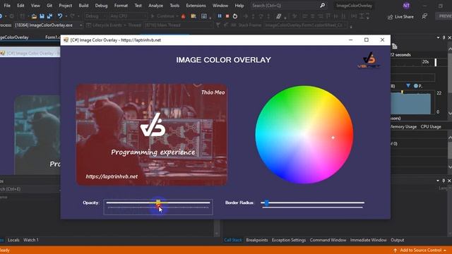 [C#] Custom control Image Opacity Overlay Winform смотреть онлайн