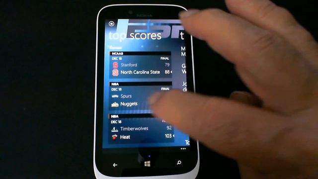 Windows Phone 8: ESPN Mobile App смотреть онлайн