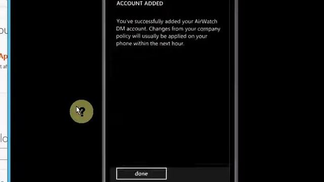 Windows Phone 8.1 enrollment into Airwatch MDM - Airwatch 8.0.3 смотреть онлайн