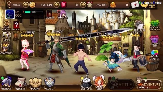 Seven Knights Android iOS Walkthrough - Part 8 - Adventure, Battle: Arena смотреть онлайн