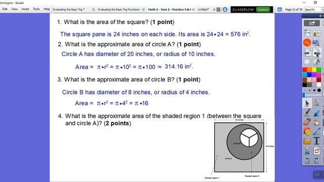 Math 2 - Sem 2 - Practice 5.8.4: Modeling Stained Glass Window смотреть онлайн