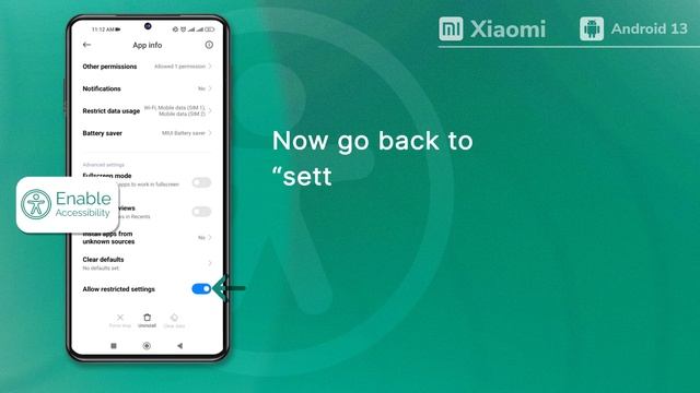 How to Enable Accessibility Access Restricted Settings Android 13 смотреть онлайн