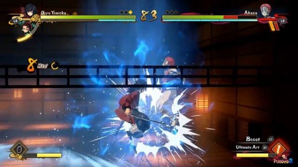 Akaza vs Tanjiro & Giyu Gameplay | Demon Slayer Hinokami Chronicles 鬼滅の刃:ヒノカミ血風譚