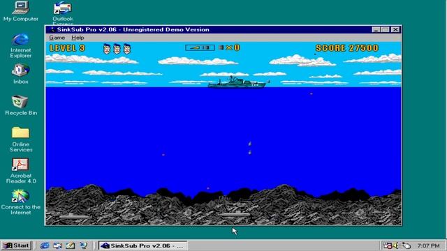 SinkSub Pro for Windows 95 Shareware (Wihlborg Entertainment, 1995) смотреть онлайн