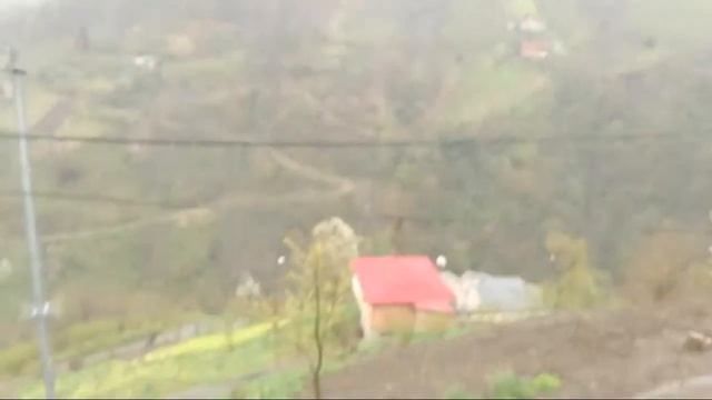 Canlı Yayın'da Yağmur Yağıyor Trabzon'da Köyde It's Raining