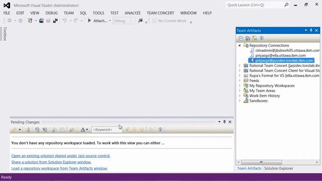 Rational Team Concert client for Microsoft Visual Studio 2012 смотреть онлайн