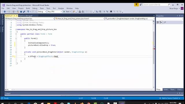 C#:- How to Create a Drag and drop images into a Picture Box in Visual Studio 2017 смотреть онлайн
