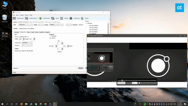 How to crop a video on Windows 10 with Handbrake смотреть онлайн