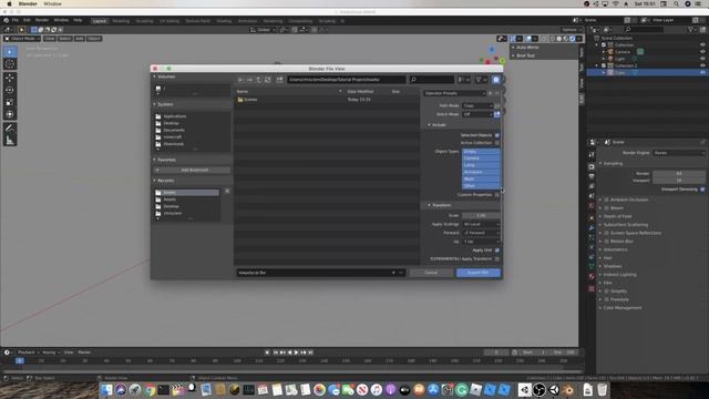 (Mac)2021- How to export a Blender Object/Asset Into Unity смотреть онлайн