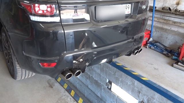 Спортивные глушители на Range Rover SPORT смотреть онлайн