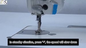 JACK A6F ADJUSTMENT OF SEWING SPEED