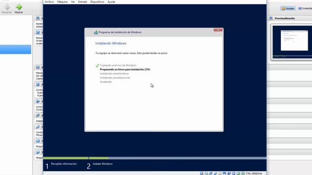 Instalando Windows Server 2012 en VirtualBox смотреть онлайн