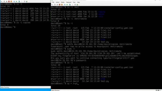 Creating a temporary share with SSHFS смотреть онлайн