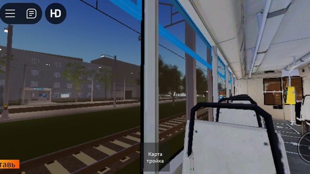 Roblox. Поездка на Московском трамвае на карте Russian tram city смотреть онлайн