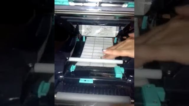 Procedimiento para ubicar la etiqueta en una Impresora de código de barras смотреть онлайн