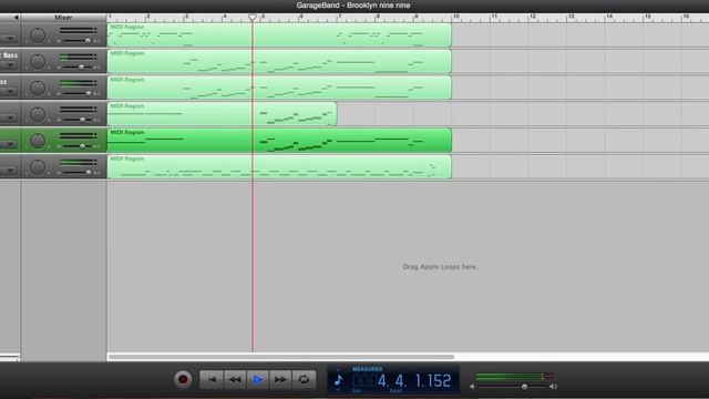 Brooklyn Nine Nine theme - Garageband Midi смотреть онлайн