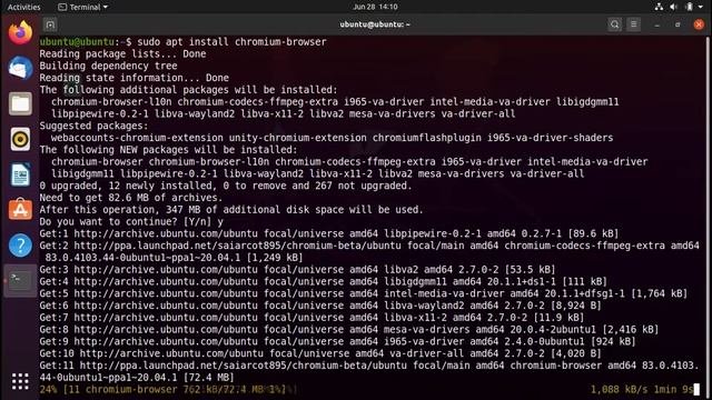 How to Install Chromium Browser as a DEB Package on Ubuntu 20.04 смотреть онлайн