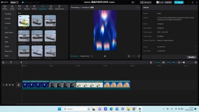 How to Add a Color Blur Pro Transition Effect in CapCut PC? Easiest CapCut Pro Tutorial! смотреть онлайн