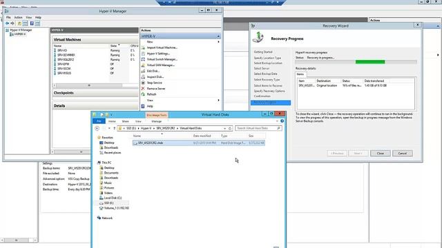 Hyper-V - Restore de VM´s no Windows Server Backup (Restore) смотреть онлайн