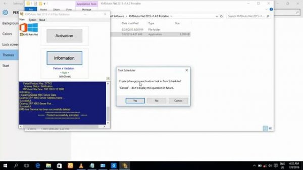 Activate Windows 10 using KMSAUTO.EXE Free