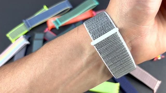 Apple Watch rugalmas szövet óraszíj szürke 40 41 42 44 45 49 mm смотреть онлайн