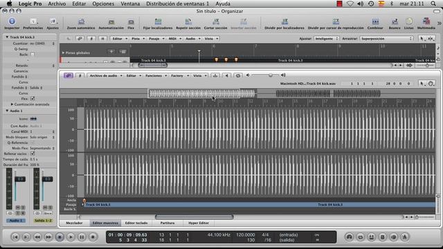 Tutorial Logic Pro 9 en Español- Opcíones de Flex Time смотреть онлайн