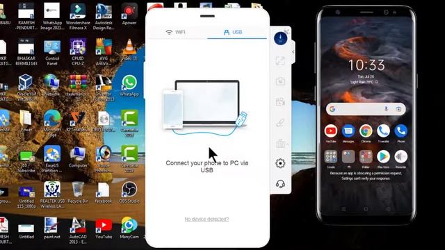 How to Mirror Mobile Screen in PC Screen Win 7,8 and 10 in Telugu 2021 смотреть онлайн