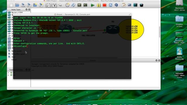 GNS3 Tutorial - Getting Started with GNS3 on Mac OS X - Building & Saving Your Topologies смотреть онлайн