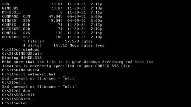 MS-DOS Shell on a "modern" pc смотреть онлайн